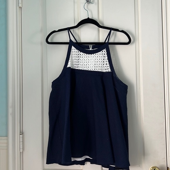 Lauren James Navy Cassidy Swing Blouse - Picture 1 of 3
